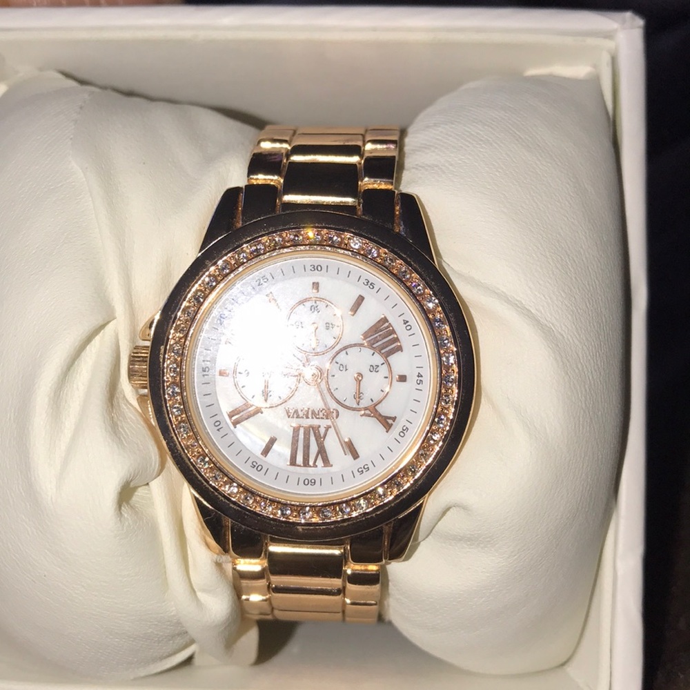 Rose gold watch